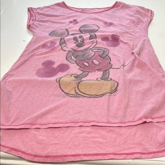 Disney Pink L/XL Mickey Mouse Kids Pajama Dress - Picture 1 of 5